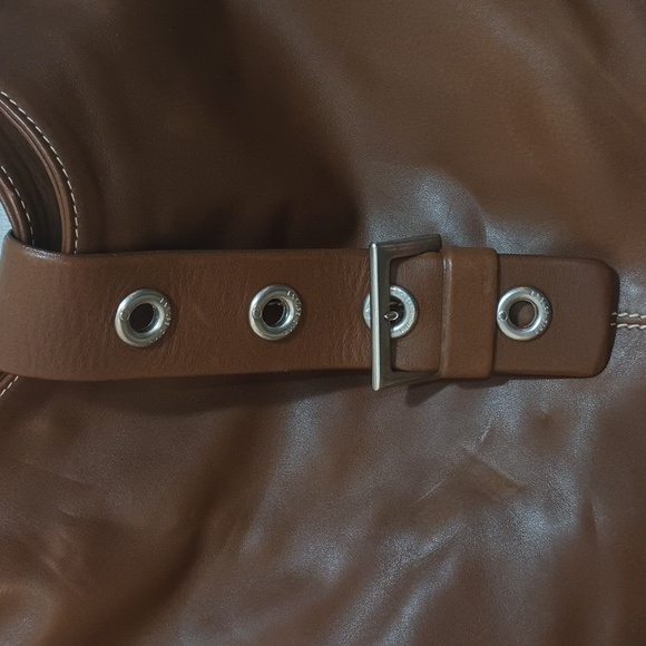 Luis Esteve Purse Soft Leather Shoulder Handbag Silver Hardware Made in Spain - Picture 3 of 11